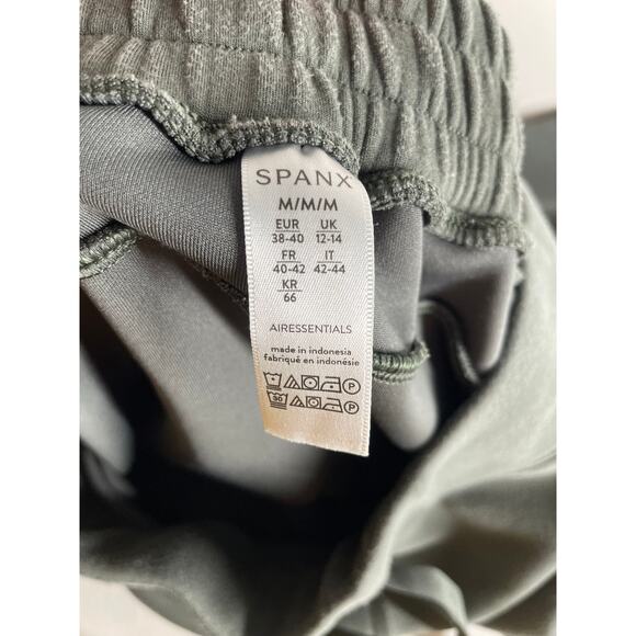 Spanx Air Essentials Wide Leg Pant Womens Medium Palm Green High Waist Classic - Picture 2 of 7